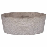 vidaXL Sink Gray Ø15.7 x5.9 Marble
