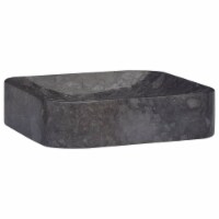 vidaXL Sink Black 15.7 x15.7 x3.9 Marble