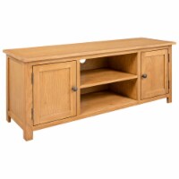 Vidaxl Tv Cabinet 43.3 X13.8 X17.3  Solid Oak Wood