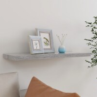 vidaXL Floating Wall Shelf Concrete Gray 31.5 x9.3 x1.5 MDF