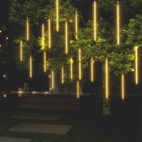 vidaXL Meteor Lights 20 pcs 2 ft Warm White 720 LEDs Indoor Outdoor