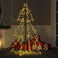 vidaXL Christmas Cone Tree 160 LEDs Indoor and Outdoor 3x4 ft