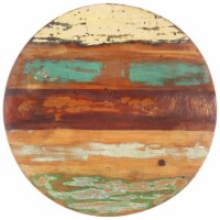 vidaXL Table Top Ø19.7 x(0.59 -0.63 ) Solid Reclaimed Wood
