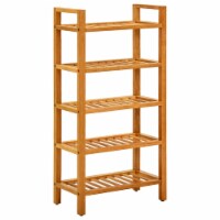 vidaXL Shoe Rack with 5 Shelves 19.7 x10.6 x39.4 Solid Oak Wood