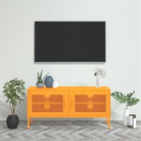 vidaXL TV Stand Mustard Yellow 41.3 x13.8 x19.7 Steel