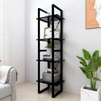 Vidaxl 4-Tier Book Cabinet Black 15.7 X11.8 X55.1  Chipboard