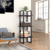 Vidaxl 3-Tier Book Cabinet Black 15.7 X11.8 X41.3  Chipboard