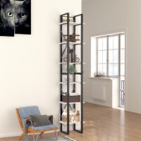 Vidaxl 6-Tier Book Cabinet White 15.7 X11.8 X82.7  Chipboard