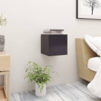 vidaXL Bedside Cabinet Gray 12 x11.8 x11.8 Engineered Wood