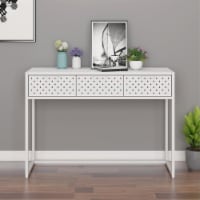Vidaxl Console Table White 41.7 X13.8 X29.5 Steel