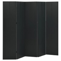 Vidaxl 5-Panel Room Divider Black 78.7 X70.9  Steel