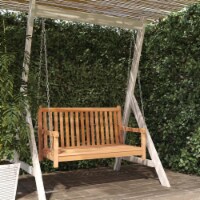 vidaXL Swing Bench Solid Teak Wood 44.9 x23.6 x25.2