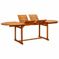 vidaXL Garden Dining Table (63 -94.5 )x39.4 x29.5  Solid Acacia Wood