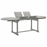 vidaXL Patio Dining Table (63 -94.5 )x39.4 x29.5  Solid Acacia Wood