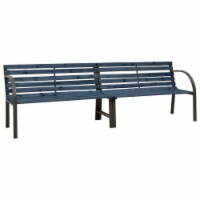 vidaXL Twin Patio Bench 94.9 Chinese Fir Wood Gray