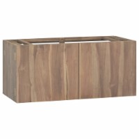 vidaXL Wall-mounted Bathroom Cabinet 35.4 x15.4 x15.7  Solid Wood Teak