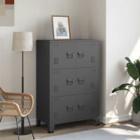 vidaXL Industrial Storage Chest Anthracite 29.5 x15.7 x45.3 Metal