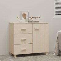 vidaXL Sideboard HAMAR Honey Brown 35.4 x15.7 x31.5  Solid Pinewood