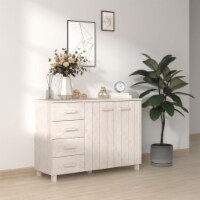 vidaXL Sideboard HAMAR White 44.5 x15.7 x31.5 Solid Wood Pine