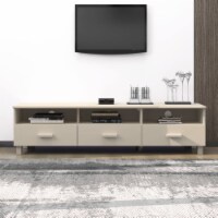 vidaXL TV Cabinet HAMAR Honey Brown 62.2 x15.7 x15.7  Solid Wood Pine
