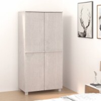 vidaXL Wardrobe HAMAR White 35 x19.7 x70.9 Solid Wood Pine
