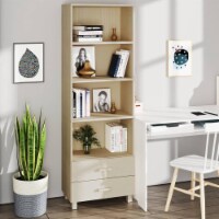 vidaXL Highboard HAMAR Honey Brown 23.6 x13.8 x70.9 Solid Wood Pine