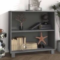 vidaXL Sideboard HAMAR Dark Gray 33.5 x13.8 x31.5  Solid Wood Pine