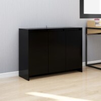 vidaXL Sideboard Black 40.2 x13 x29.5  Engineered Wood