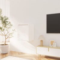 vidaXL Wall Cabinet White 11.8 x11.8 x15.7 Solid Wood Pine