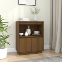 vidaXL Sideboard Honey Brown 23.6 x13.4 x29.5 Solid Wood Pine