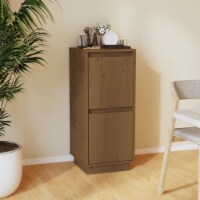 vidaXL Sideboard Honey Brown 12.4 x13.4 x29.5 Solid Wood Pine