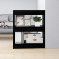 vidaXL Book Cabinet/Room Divider Black 23.6 x11.8 x28.3