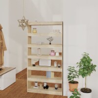 vidaXL Book Cabinet/Room Divider Sonoma Oak 39.4 x11.8 x78  Engineered wood