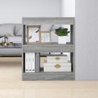 vidaXL Book Cabinet/Room Divider Gray Sonoma 23.6 x11.8 x28.3