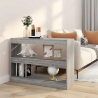 vidaXL Book Cabinet/Room Divider Gray Sonoma 39.4 x11.8 x28.3