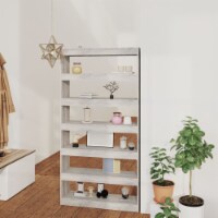 vidaXL Book Cabinet/Room Divider Gray Sonoma 39.4 x11.8 x78  Engineered wood