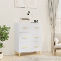 vidaXL Sideboard White 27.6 x13.4 x35.4 Engineered Wood