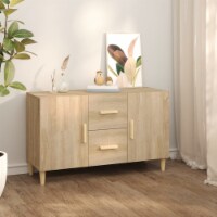 vidaXL Sideboard Sonoma Oak 39.4 x14.2 x23.6 Engineered Wood