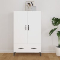 vidaXL Highboard White 27.6 x12.2 x45.3 Engineered Wood