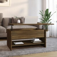 Coffee Table Brown Oak 31.5 x19.7 x15.7  Engineered Wood