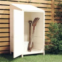 vidaXL Garden Shed White 21.7 x20.5 x44.1 Solid Wood Fir