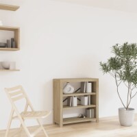 vidaXL 3-Tier Bookcase 31.5 x11.8 x31.5 Solid Wood Acacia