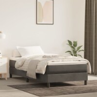 vidaXL Pocket Spring Bed Mattress Dark Gray 39.4 x79.9 x7.9  Twin XL Velvet