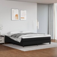 vidaXL Pocket Spring Bed Mattress Black 59.8 x79.9 x7.9 Queen Faux Leather