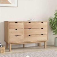 vidaXL Drawer Cabinet OTTA 43.7 x16.5 x28.9 Solid Wood Pine