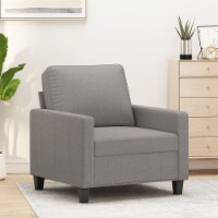vidaXL Sofa Chair Light Gray 23.6 Fabric