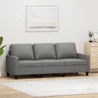 vidaXL 3-Seater Sofa Dark Gray 70.9 Fabric