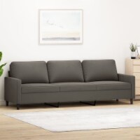 vidaXL 3-Seater Sofa Dark Gray 82.7 Velvet
