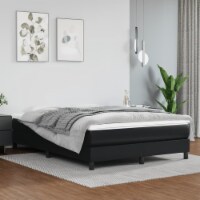 vidaXL Box Spring Bed Frame Black 59.8 x79.9  Queen Faux Leather