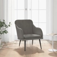vidaXL Armchair Dark Gray 24.8 x29.9 x31.5 Velvet